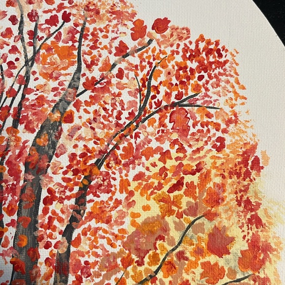 Fall tree . Hand painted - Picture 3 of 6